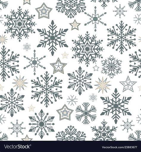 Snow pattern on white background Royalty Free Vector Image