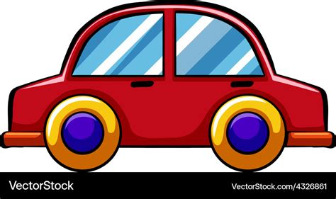 Toy car Royalty Free Vector Image - VectorStock