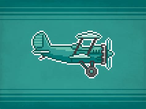 Plane Pixel ⎜ Pixel Art by Aurélien Tardieu on Dribbble