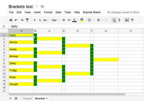 Online Bracket Template For Your Needs