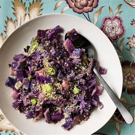 Red Cabbage Stir-Fry with Coconut Recipe - Asha Gomez