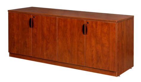 Cherry Office Storage Credenza Cabinet - PL Laminate by Harmony Collection | Madison Liquidators