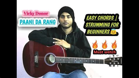 Pani Da Rang Guitar Chords Lesson for Beginners in Hindi | Vicky Donor | Ayushman khurana - YouTube