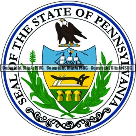 State Flag Seal Pennsylvania ClipArt SVG – ClipArt SVG