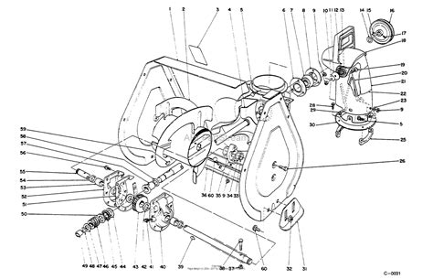 Toro 38052, 521 Snowthrower, 1995 (SN 59000001-59999999) Parts Diagram for AUGER ASSEMBLY