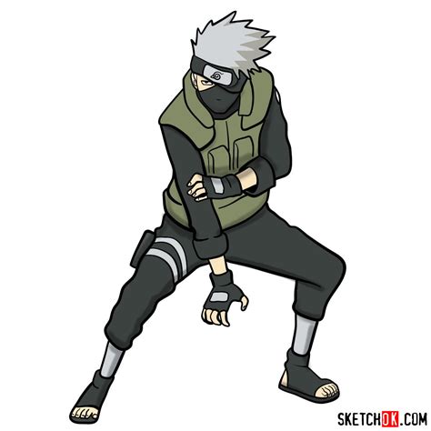 Learn To Draw Kakashi From Naruto In 8 Easy Steps Improveyourdrawings ...