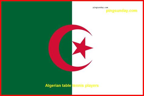 Algeria national table tennis players - PingSunday