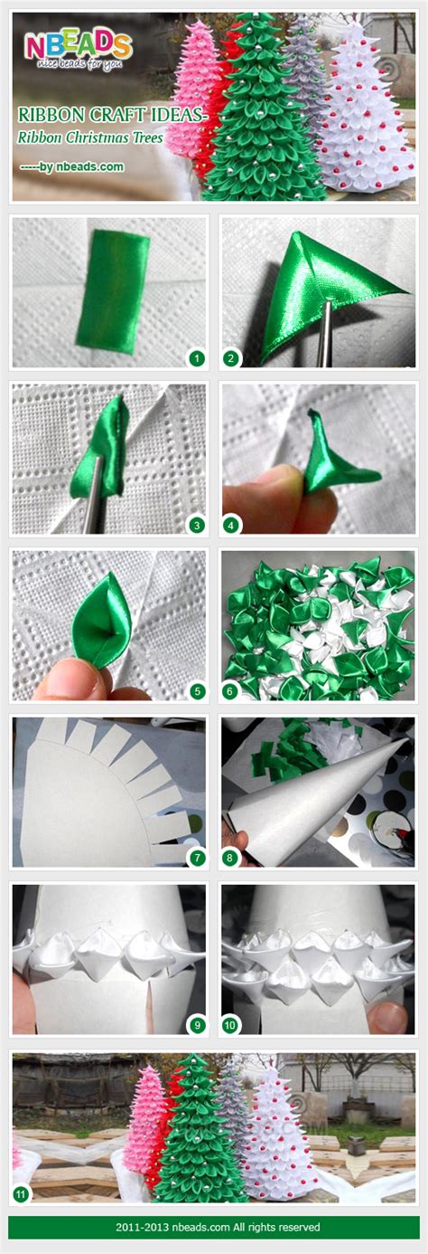 Ribbon Craft Ideas - Ribbon Christmas Trees Pictures, Photos, and Images for Facebook, Tumblr ...