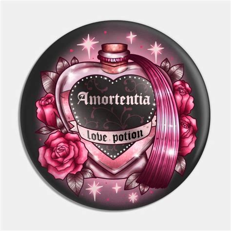 Amortentia ♡ Love Potion - Love Potion - Pin | TeePublic