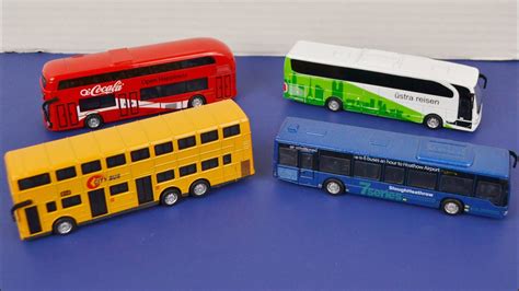 Bus Toys Set Of 4 | Pull Back City Bus - YouTube