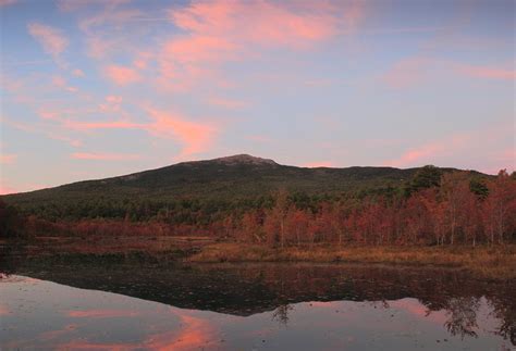 Mount Monadnock Red Maple Foliage Sunset Photograph by John Burk - Fine ...