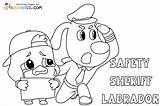 Cowboys Deputy Sheriff Badge Coloring Page Wild West sketch template
