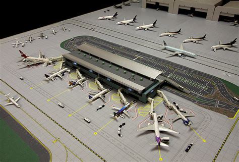 Gemini Jets Airport Terminal with Airport Mat 1/400 Scale. (GJARPTB & – Acapsule Toys and Gifts