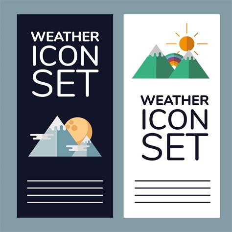 Weather banner set 1934781 Vector Art at Vecteezy