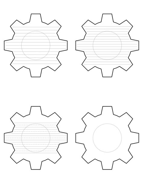 Printable Gear Template