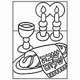 Shabbat Coloring Pages sketch template