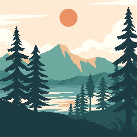 Mountain landscape Vectors & Illustrations for Free Download | Freepik