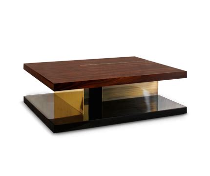 LALLAN | Wood Coffee Table Mid Century Modern Design by BRABBU