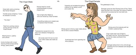 The Virgin Male vs. The Chad Female : r/virginvschad