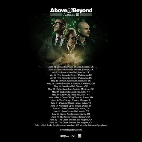 Above & Beyond Officially Announce 'Acoustic III' Album and Tour | EDM ...