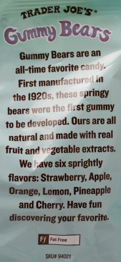 Trader Joe's Gummy Bears - BecomeBetty.com