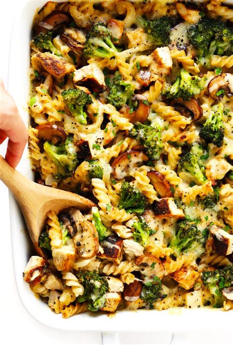 Healthier Broccoli Chicken Casserole Recipe | Gimme Some Oven | Recipe | Chicken recipes ...