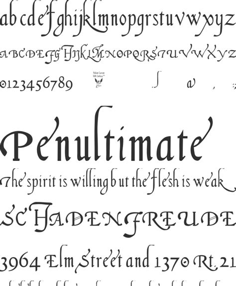 Italian Cursive, 16th Century Font : Download Free for Desktop & Webfont