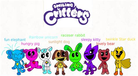 Meet the smiling critters gang by Sarah4444unicorn on DeviantArt