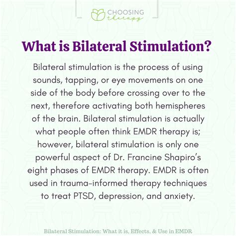 Bilateral Stimulation: Effects & Use in EMDR Therapy