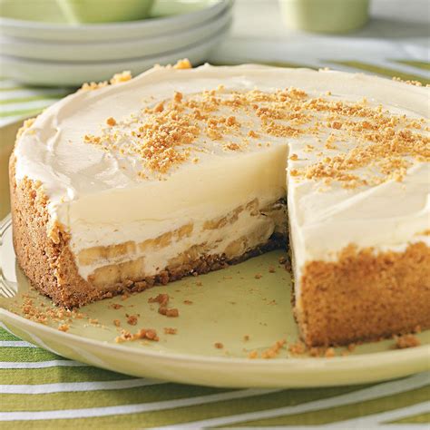 Banana Cream Cheesecake Recipe | Taste of Home