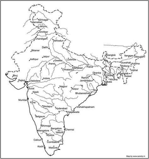 Indian river map, Map, Map outline