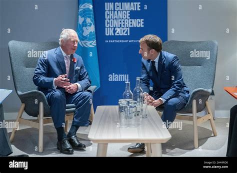 The Prince of Wales greets the President of France Emmanuel Macron ...