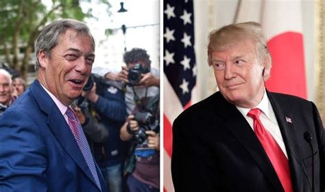 Nigel Farage and Donald Trump: Will Brexit Party boss meet Trump during ...