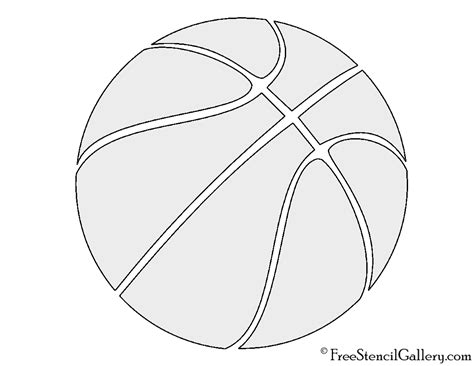 Basketball Stencil | Free Stencil Gallery