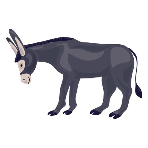 Donkey icon, cartoon style 14411960 Vector Art at Vecteezy