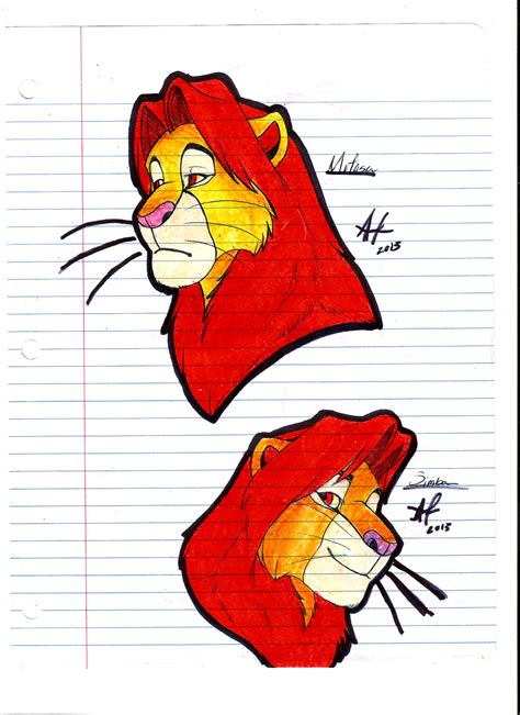 Mufasa And Simba Sketches by RedSunAtDawn on DeviantArt