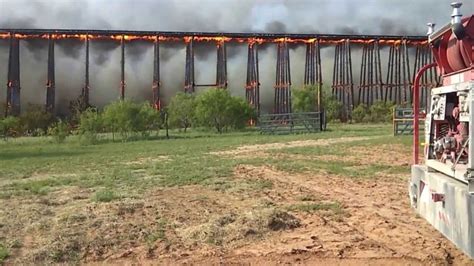 Burning 900 Foot Train Trestle Collapses - Train Fanatics