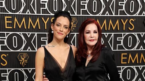 Riley Keough and Priscilla Presley Attend the Emmys Together