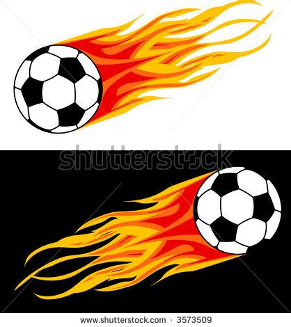 Soccer Ball With Flames Clipart | Free download on ClipArtMag