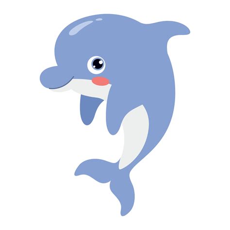 Cartoon Drawing Of A Dolphin 13539512 Vector Art at Vecteezy