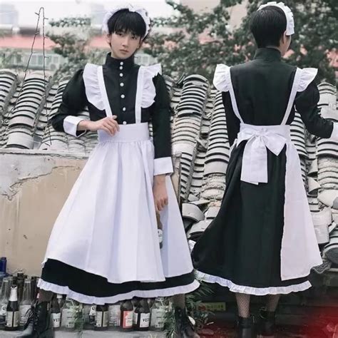 Maid Lolita Dress Uniform Cos Male Servant Uniform Cosplay Cute School ...