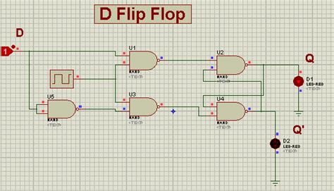 D Flip Flop With Reset Schematic