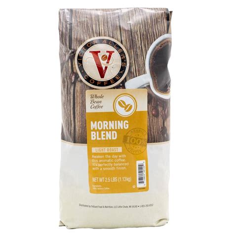 Victor Allen's Whole Bean 40 oz. Morning Blend 2.5 lb. Bag Light Roast ...