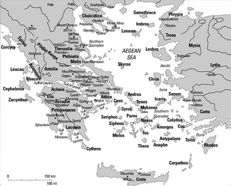 Map of Ancient Greece - dummies