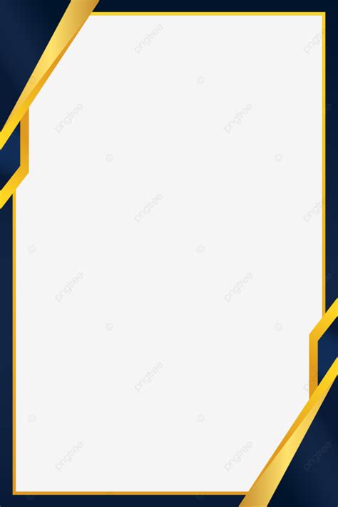 Vertical Corner Certificate Border In Blue Gold Color Vector ...