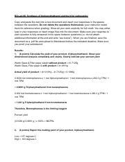 Synthesis of Triphenylmethanol: Yield, Melting Point, and | Course Hero