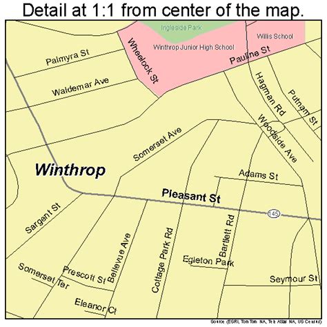 Winthrop Massachusetts Street Map 2580965