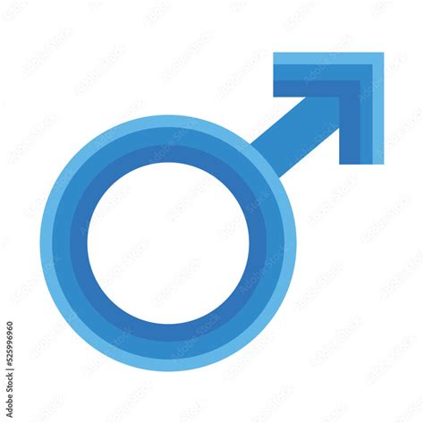 blue male gender symbol Stock Vector | Adobe Stock