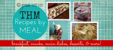 THM Recipes by Meal - Gwen's Nest