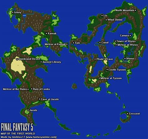 Final Fantasy 5 - World Maps